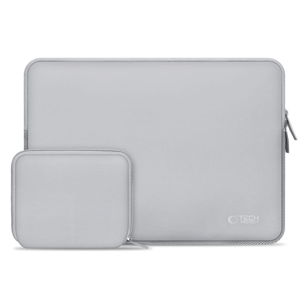 Tech-Protect - Neoslim MacBook/Laptop 15-16" Sleeve m. Lille Taske - Grå