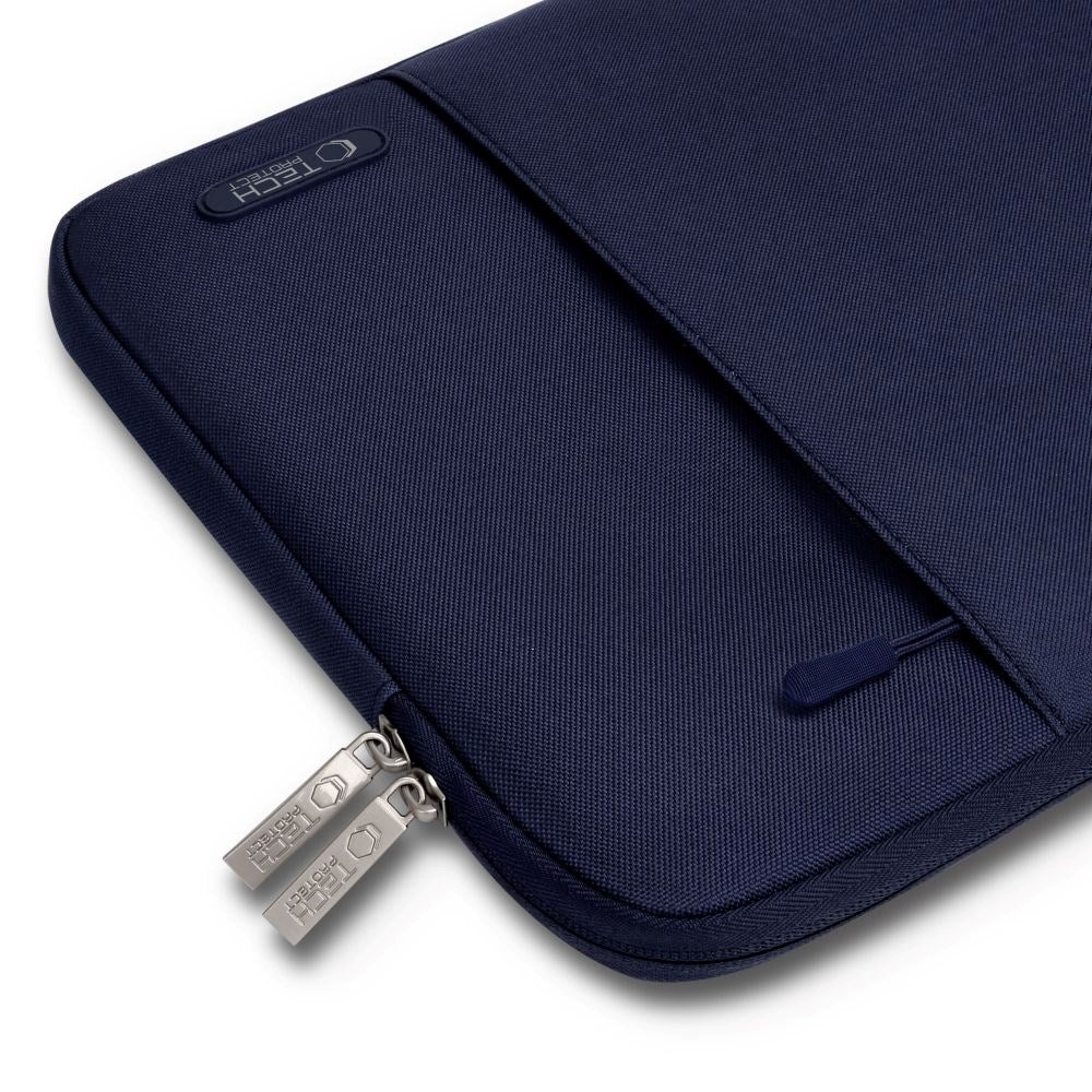 Tech-Protect Sleevy - MacBook/Laptop 15-16" Sleeve m. Lomme - Blå