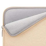 Tech-Protect Sleevy - MacBook/Laptop 15-16" Sleeve m. Lomme - Beige