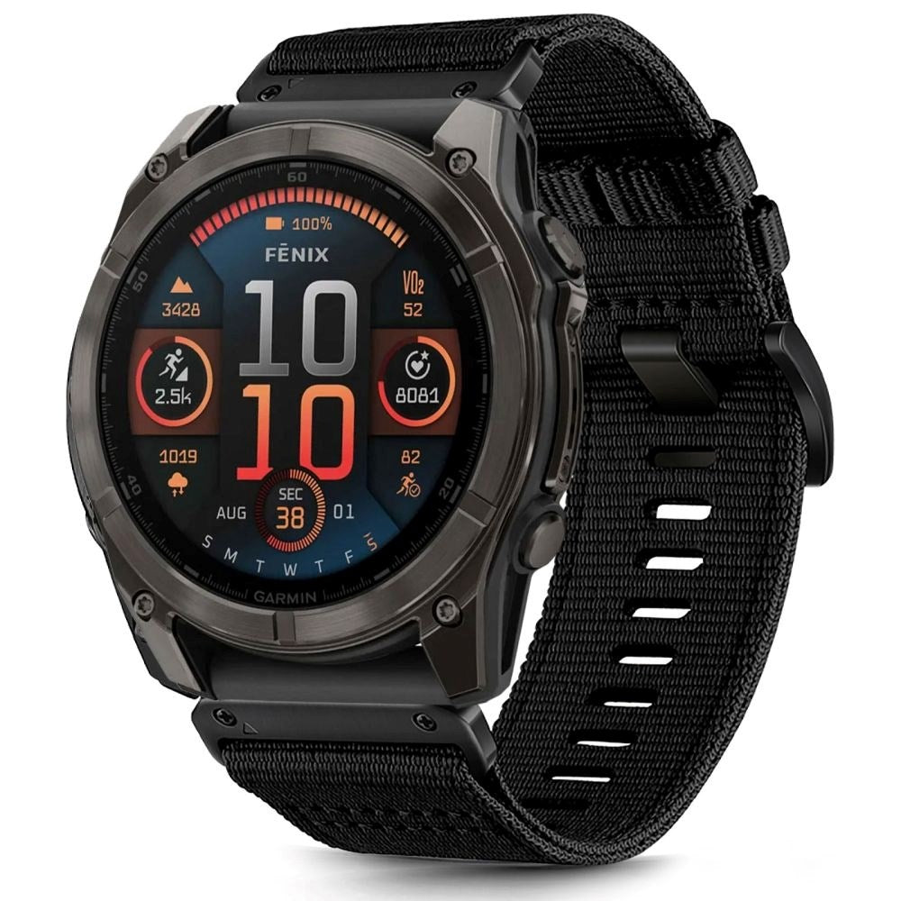 Universal Garmin 26mm QuickFit Classic Nylon Rem - Sort
