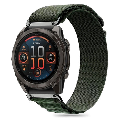 Universal Garmin 26mm Tech-Protect Nylon Pro Urrem - Grøn