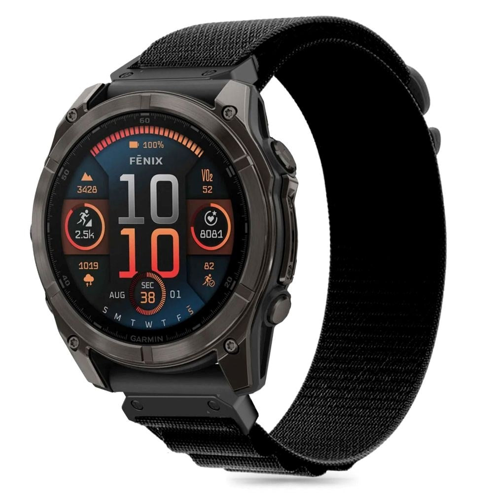 Universal Garmin 22mm Tech-Protect Nylon Pro Urrem - Sort