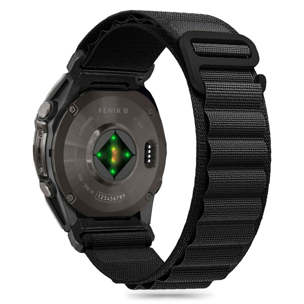 Universal Garmin 22mm Tech-Protect Nylon Pro Urrem - Sort