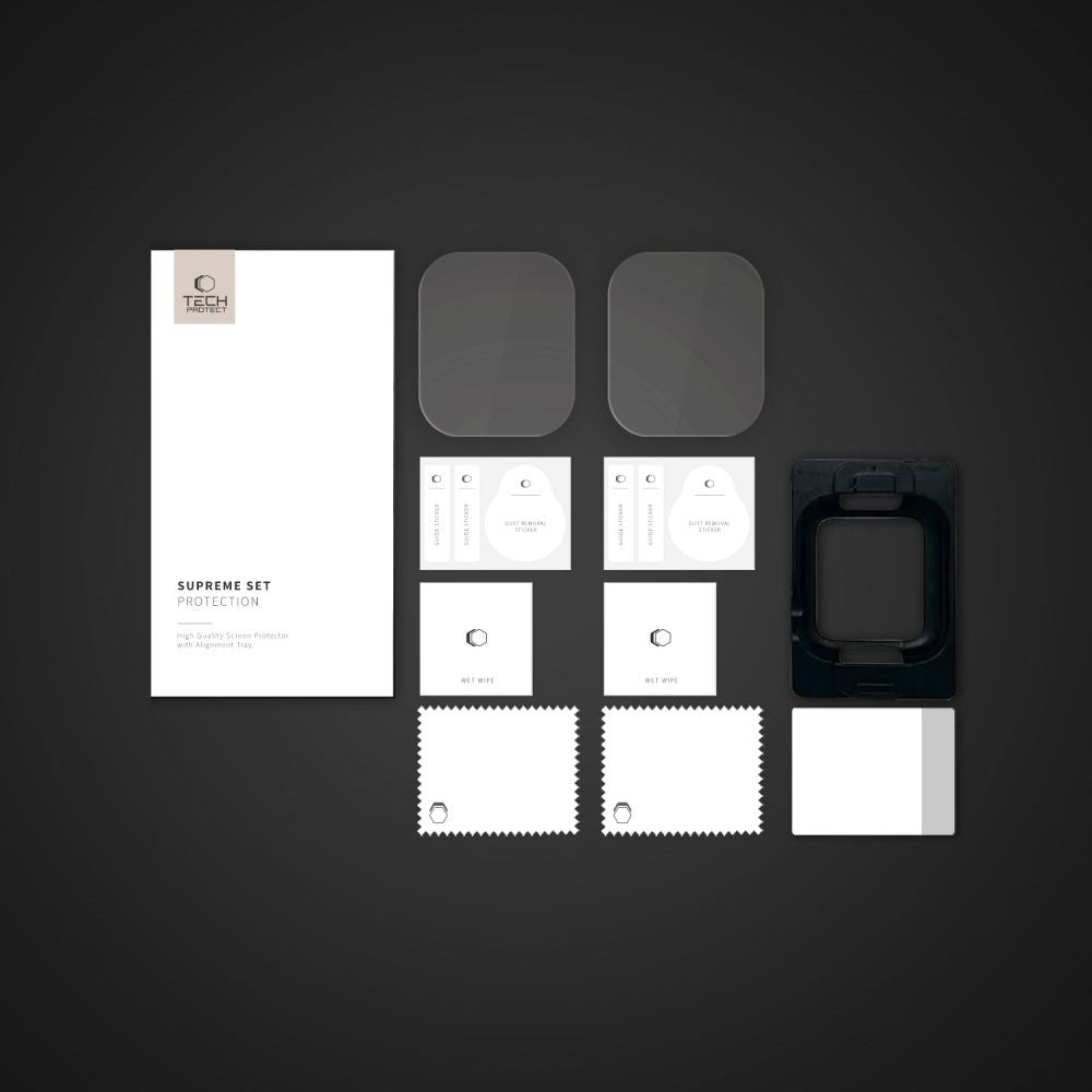 Tech-Protect Beskyttelsesglas til Apple Watch 11 / 10 (42mm) - Gennemsigtig