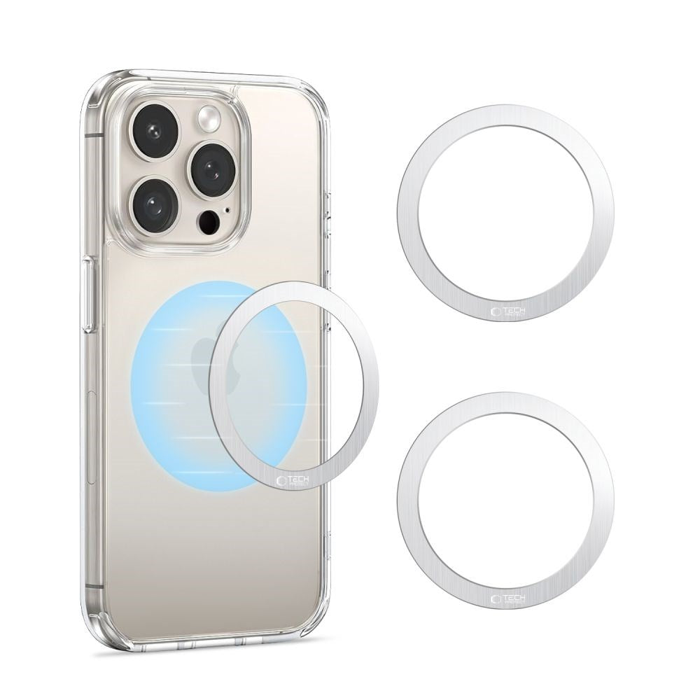 Tech-Protect MMP-110 Magnetisk Ring - Sølv / Sølv