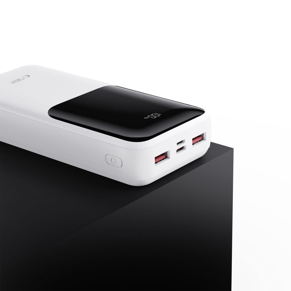 Tech-Protect 20000mAh Powerbank – Kraftfuld og kompakt opladning - Hvid