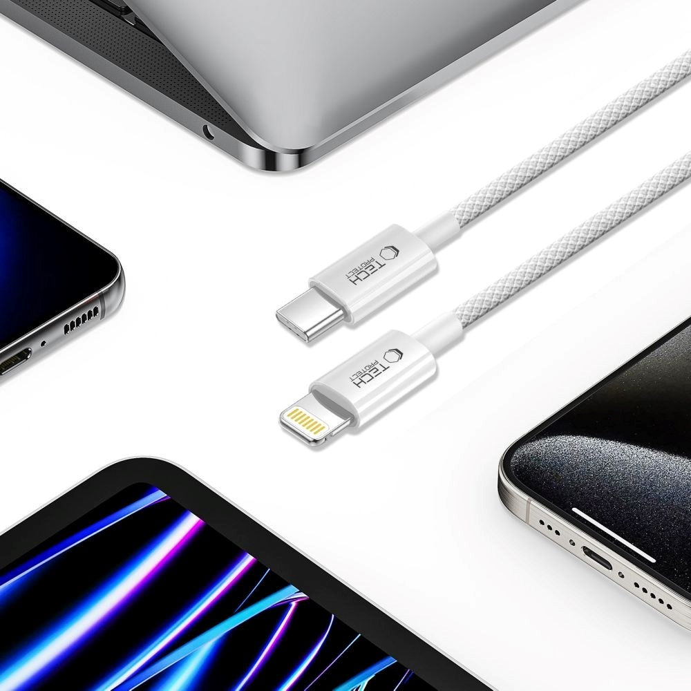 Lightning til USB-C Kabel Tech-Protect Ultraboost Lite PD 27W / 3A - 1m - Grå