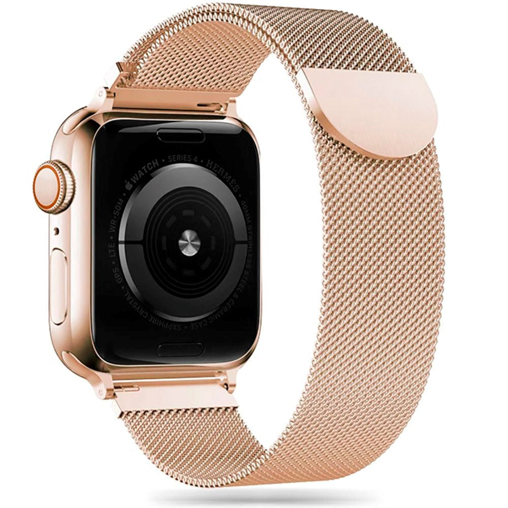 Apple Watch (38/40/SE/41/42mm) Tech-Protect Milanese Stål Rem - Guld