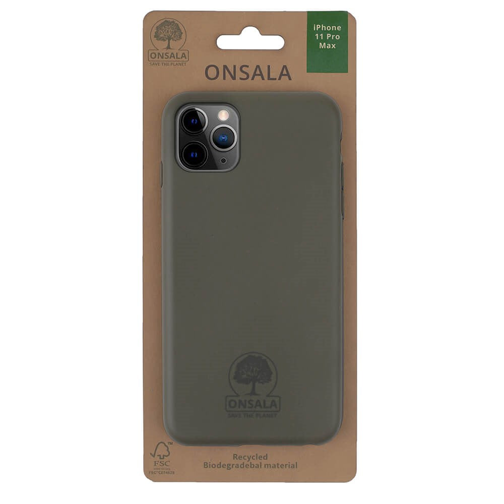 iPhone 11 Pro Max Onsala Eco Cover - Miljøvenligt Bagside Case - Grøn
