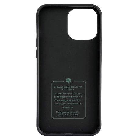 iPhone 13 Pro Max GEAR Onsala Eco Cover - Miljøvenligt Bagside Case - Sort