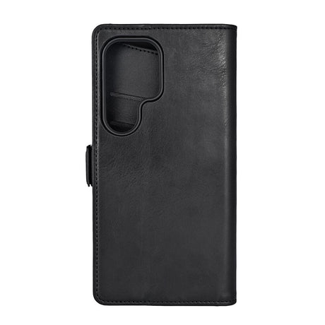 Samsung Galaxy S24 Ultra GEAR Læder Flip Cover m. Pung - Sort