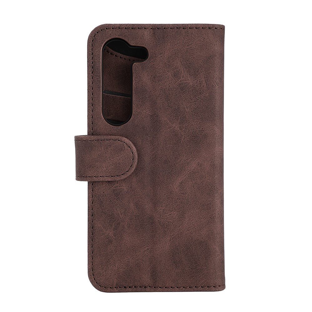 Gear Wallet Samsung Galaxy S23 - Læder Flip Cover m. Pung - Brun