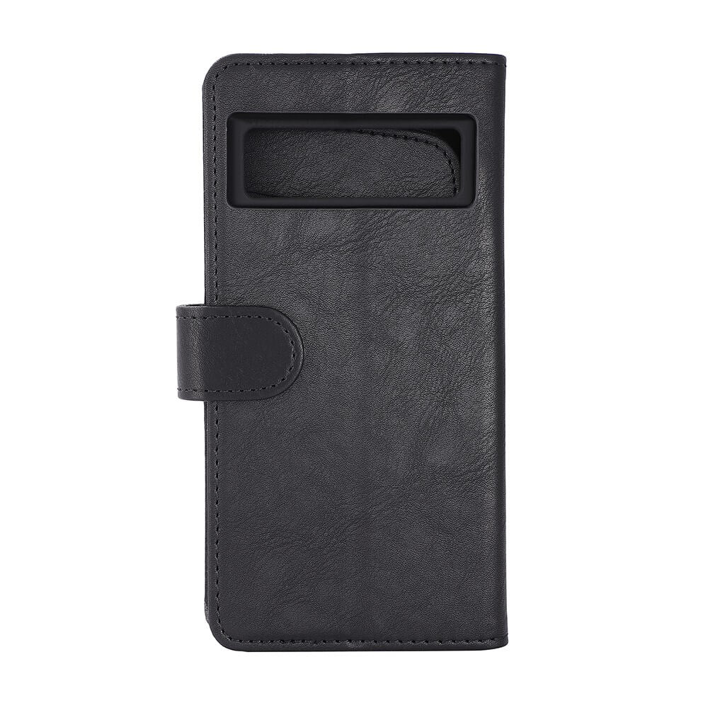 GEAR Google Pixel 7 Wallet - Læder Flip Cover m. Pung til 3 Kort - Sort
