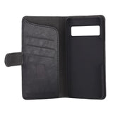 GEAR Google Pixel 7 Wallet - Læder Flip Cover m. Pung til 3 Kort - Sort