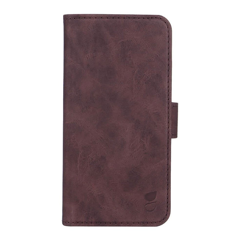 iPhone 14 Pro GEAR Wallet - Læder Flip Cover m. Pung - Brun
