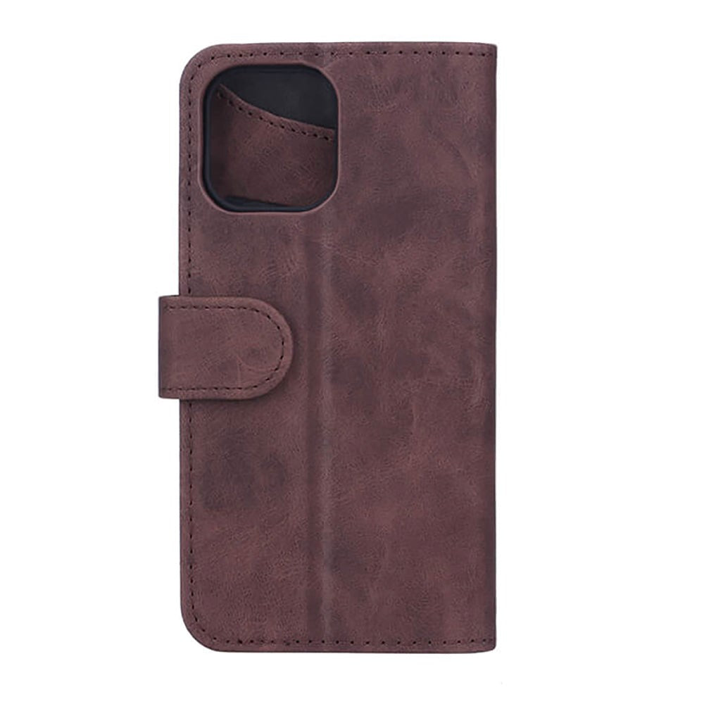 iPhone 14 Pro GEAR Wallet - Læder Flip Cover m. Pung - Brun