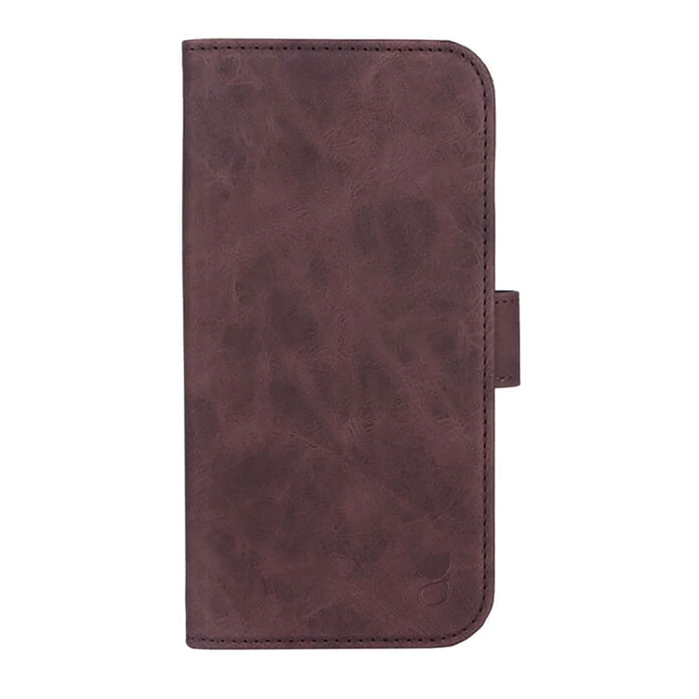 iPhone 14 Plus GEAR Wallet - Læder Flip Cover m. Pung - Brun