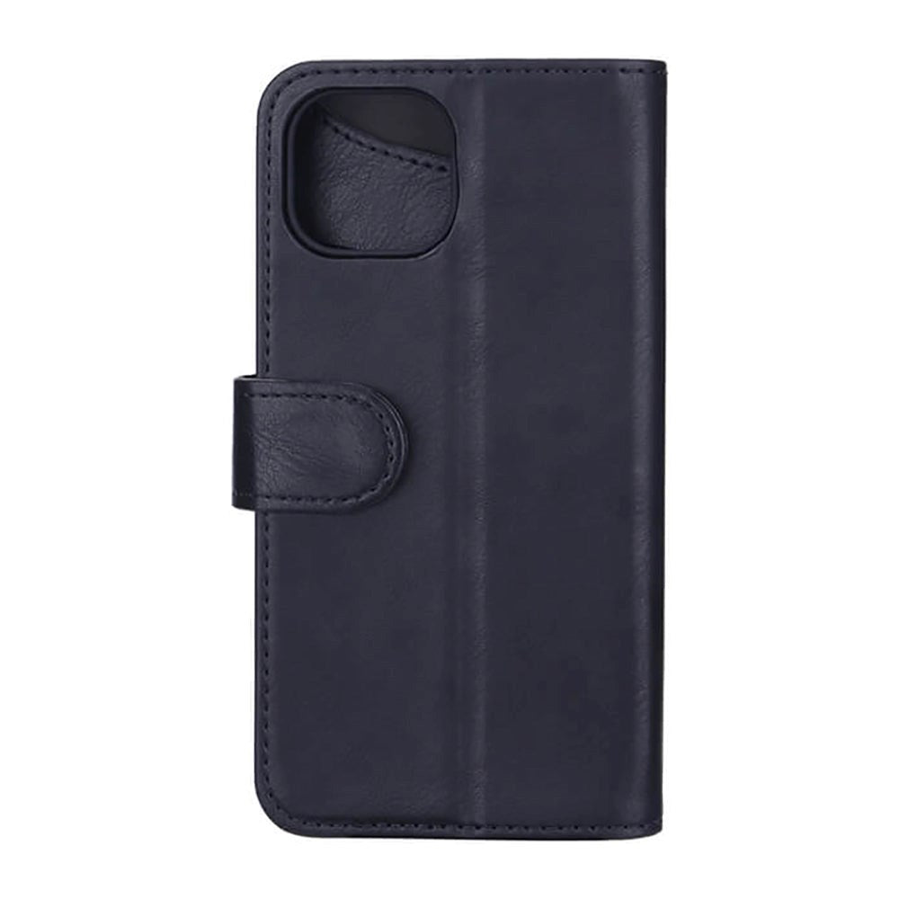 GEAR iPhone 14 / 13 Wallet - Læder Flip Cover m. Pung til 3 Kort - Sort