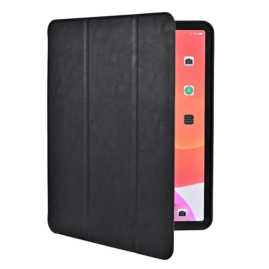 iPad Air 10.9-11" (2025-2020) / Pro 11" (2022-2018) GEAR Læder Flip Cover - Sort