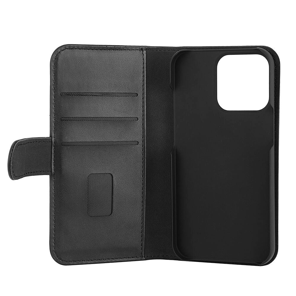 iPhone 13 Mini GEAR 2-in-1 Læder Flip Cover m. Pung & Magnet - Sort