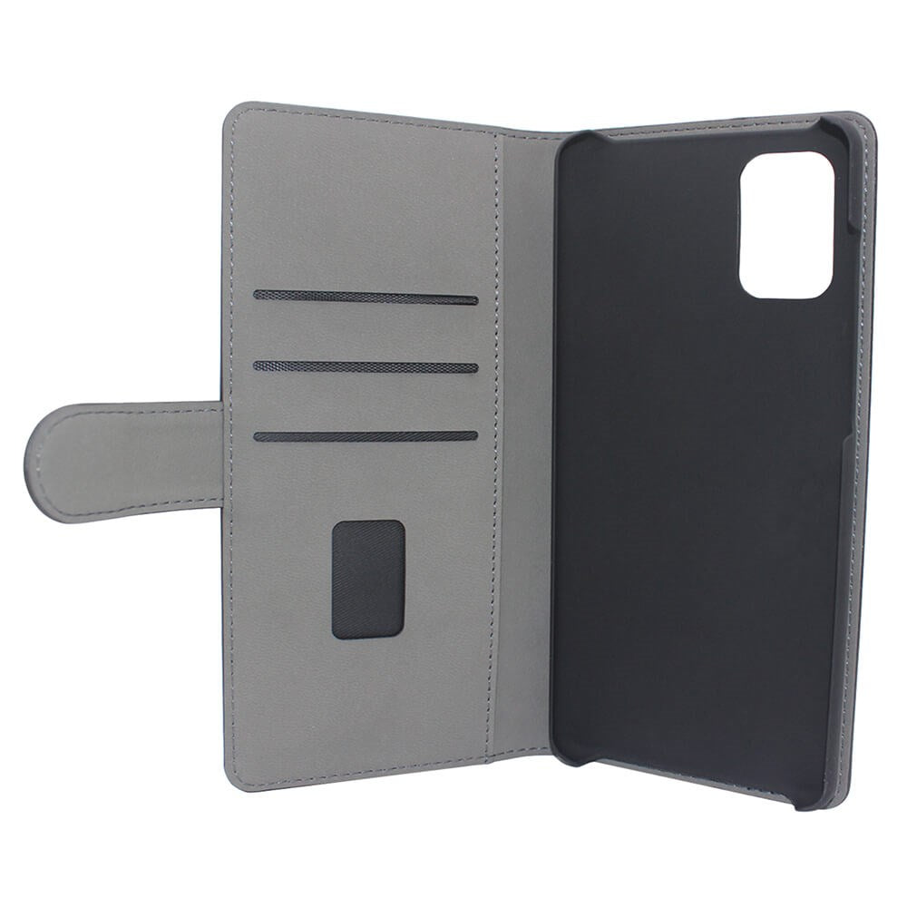 GEAR Samsung Galaxy A71 Wallet Læder Cover m. Pung Sort