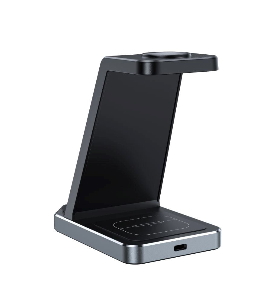 Tech-Protect QI-A26 3-in-1 15W Trådløs Oplader - Black