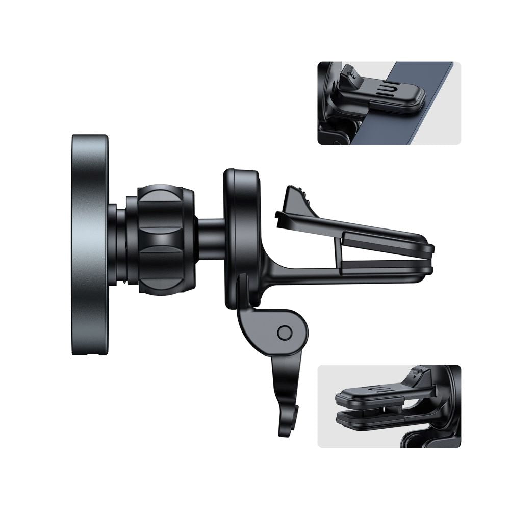 Tech-Protect MM15W-V5 Trådløs Oplader til Ventilation - MagSafe Kompatibel - Black