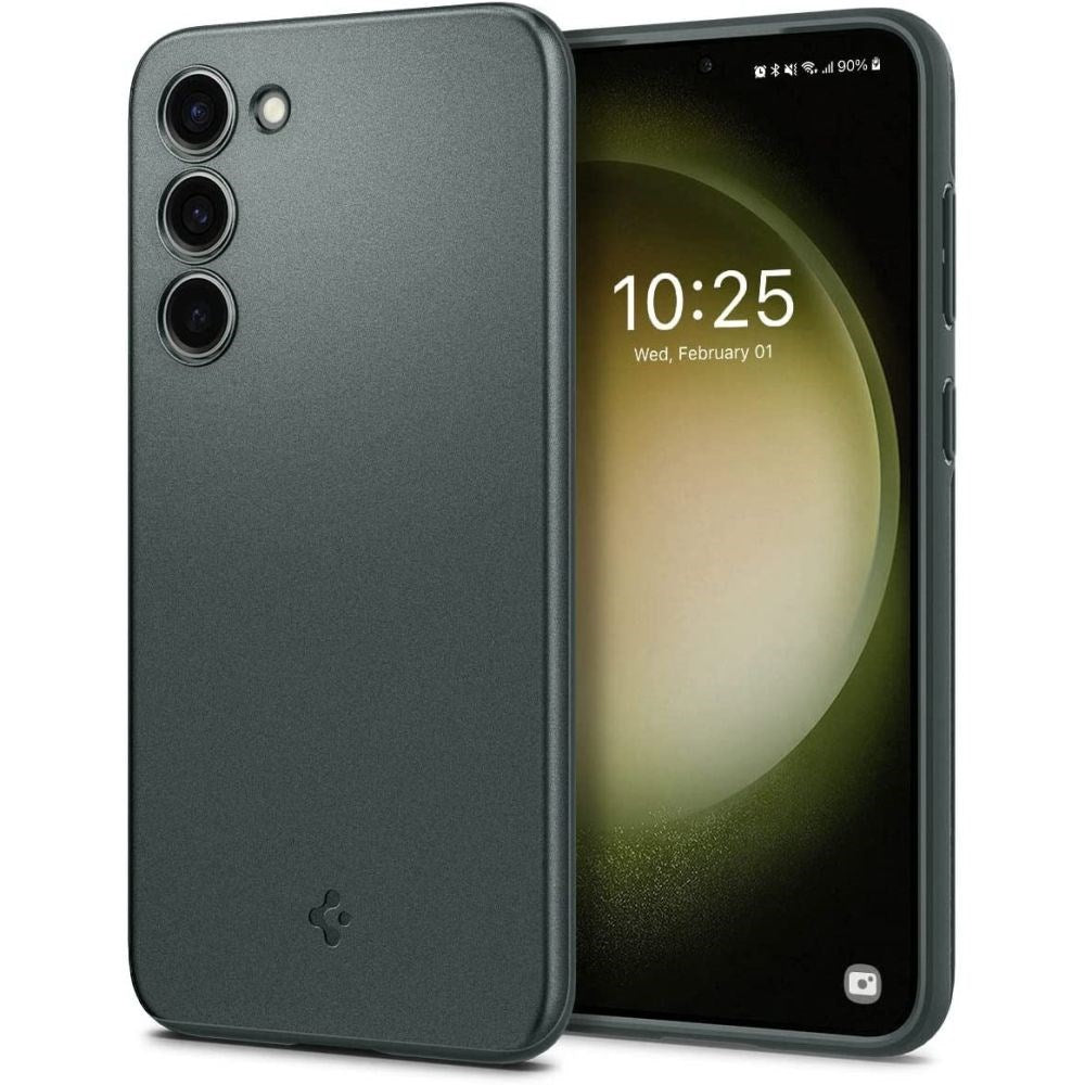 Spigen Samsung Galaxy S23 Thin Fit Bagside Cover - Mørkegrøn