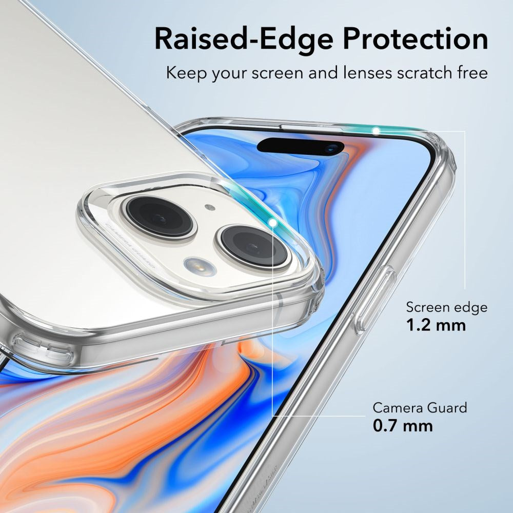 ESR iPhone 15 Bagside Cover Project Zero Slim Clear Case - Gennemsigtig