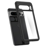 Spigen Google Pixel 8 Pro Ultra Hybrid Case - Gennemsigtig / Sort