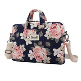 Canvaslife Briefcase Taske Til MacBook / PC 15-16" - Navy Rose