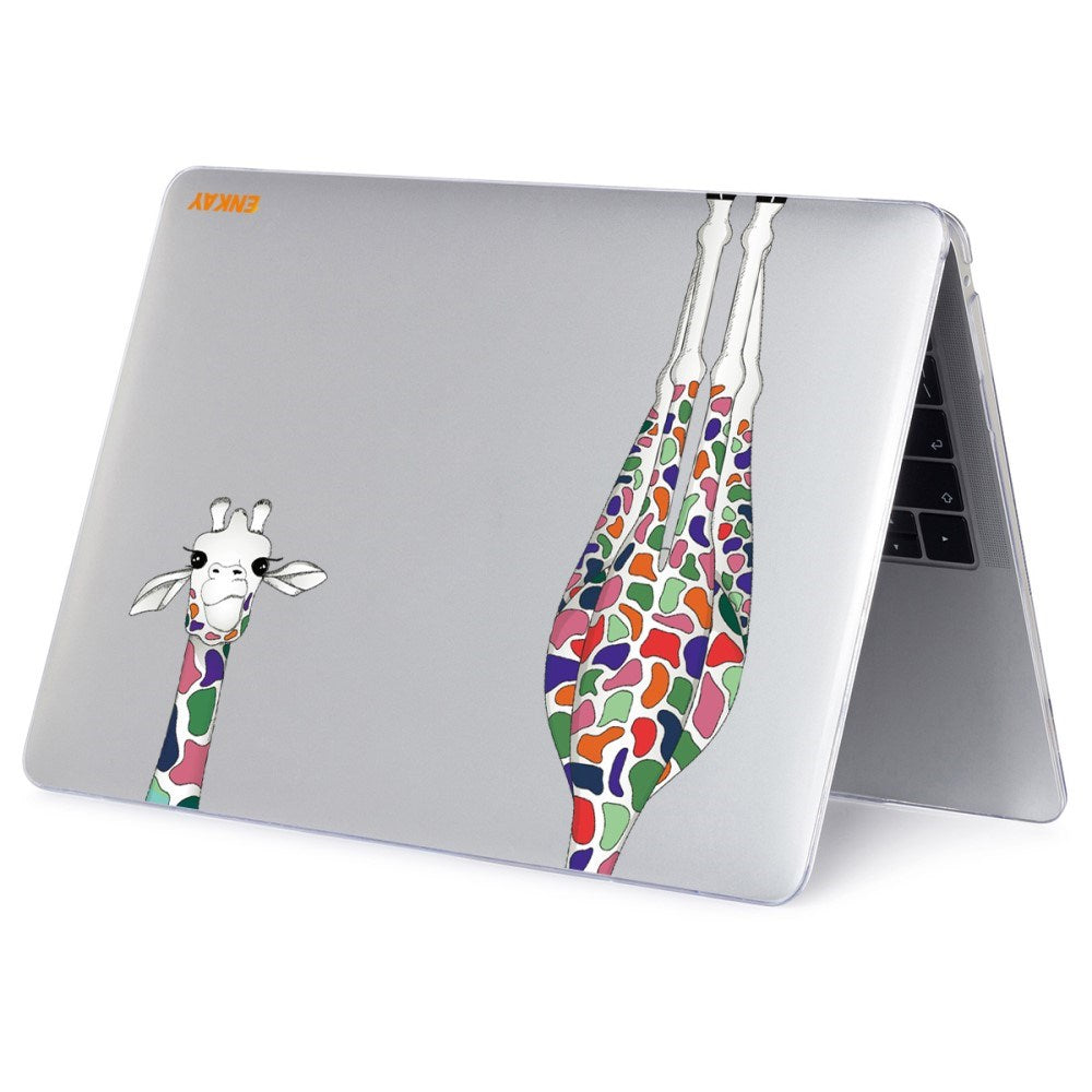 MacBook Pro 13 (2020-2022) ENKAY Hårdt Plastik Laptop Cover m. Motiv - Giraf