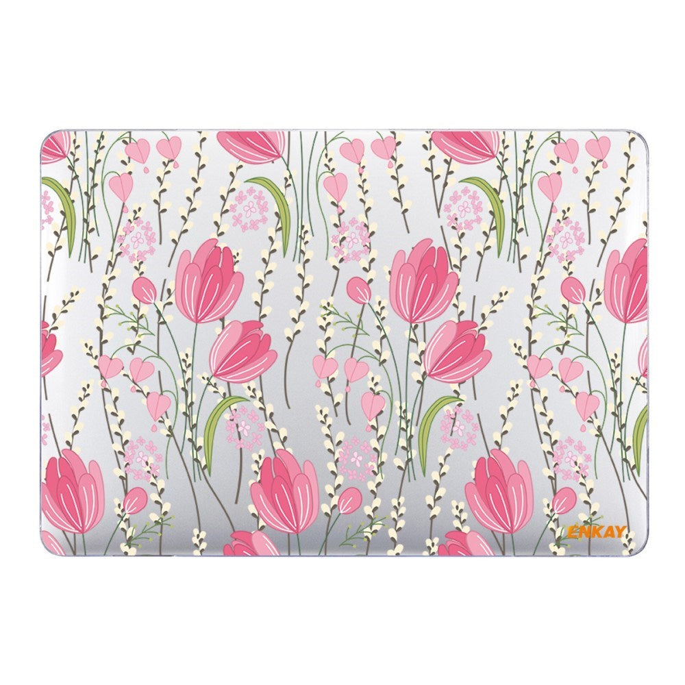 Macbook Air 13 M1 (2020) / Air 13 (2018-2020) ENKAY Hårdt Plastik Laptop Cover m. Motiv - Tulipaner