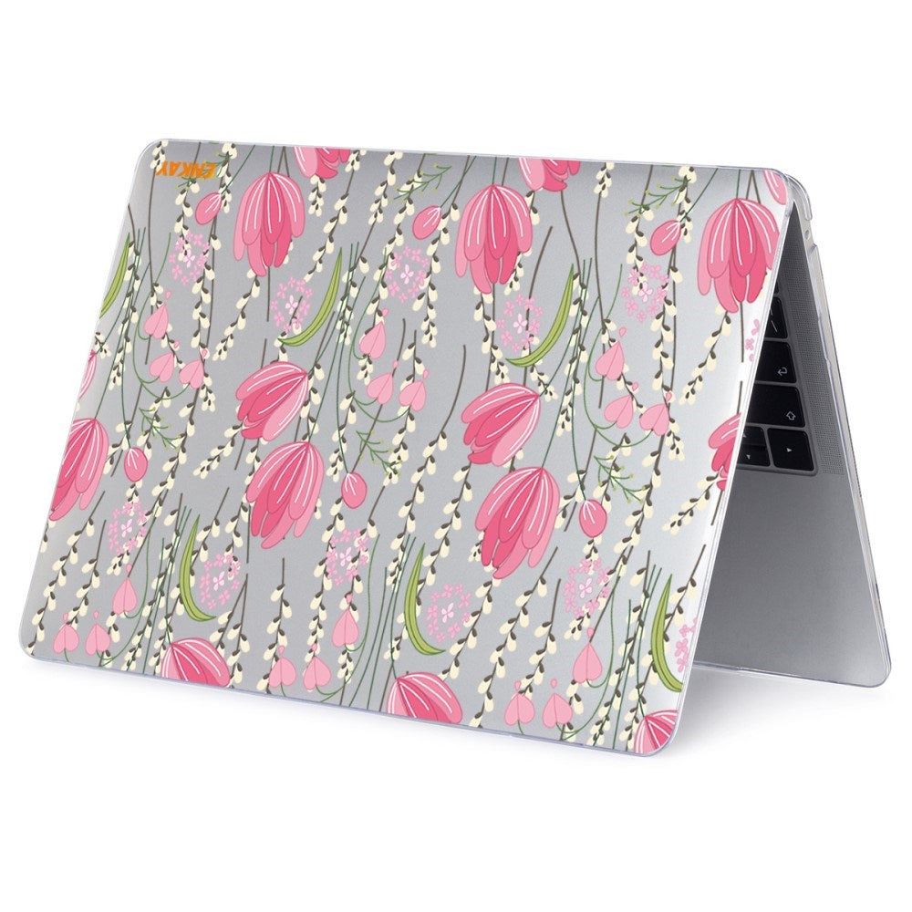 Macbook Air 13 M1 (2020) / Air 13 (2018-2020) ENKAY Hårdt Plastik Laptop Cover m. Motiv - Tulipaner