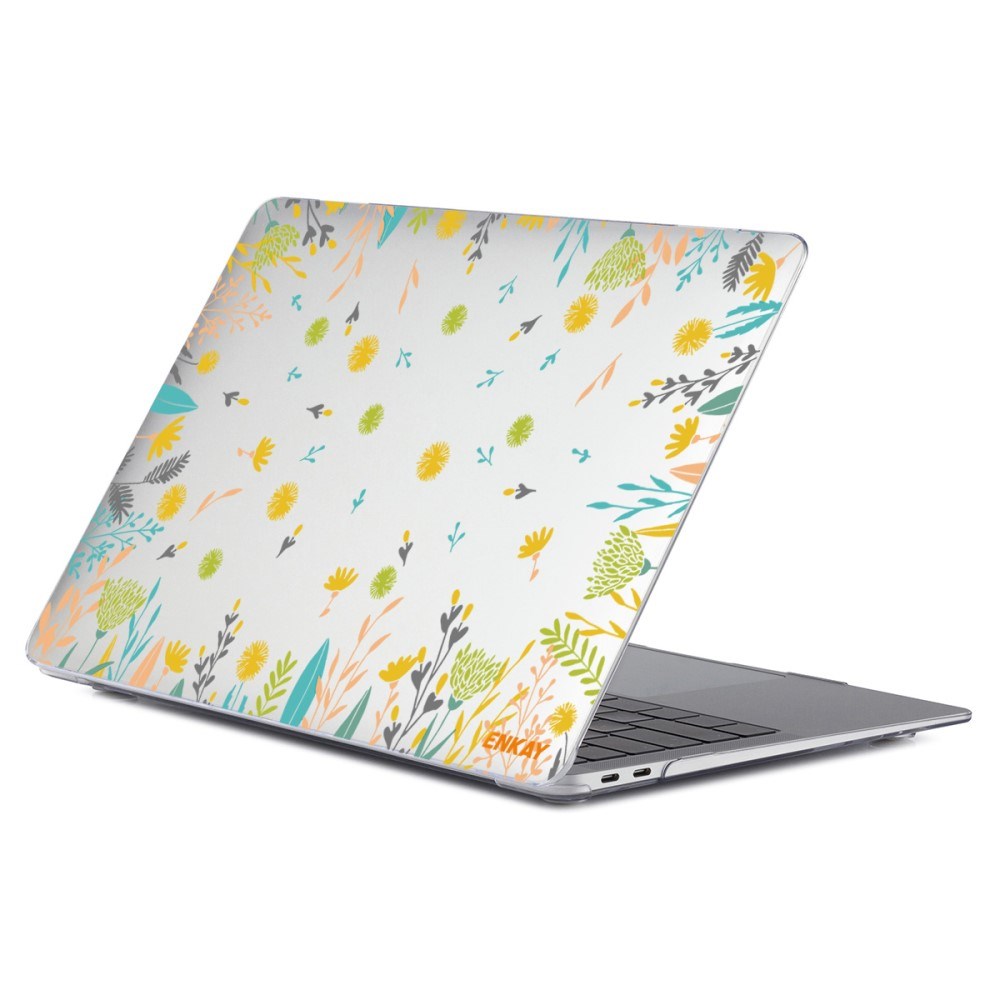 Macbook Air 13 M1 (2020) / Air 13 (2018-2020) ENKAY Hårdt Plastik Laptop Cover m. Motiv - Blomster