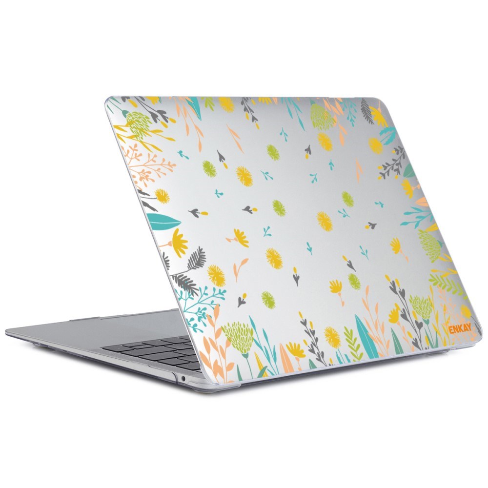 Macbook Air 13 M1 (2020) / Air 13 (2018-2020) ENKAY Hårdt Plastik Laptop Cover m. Motiv - Blomster