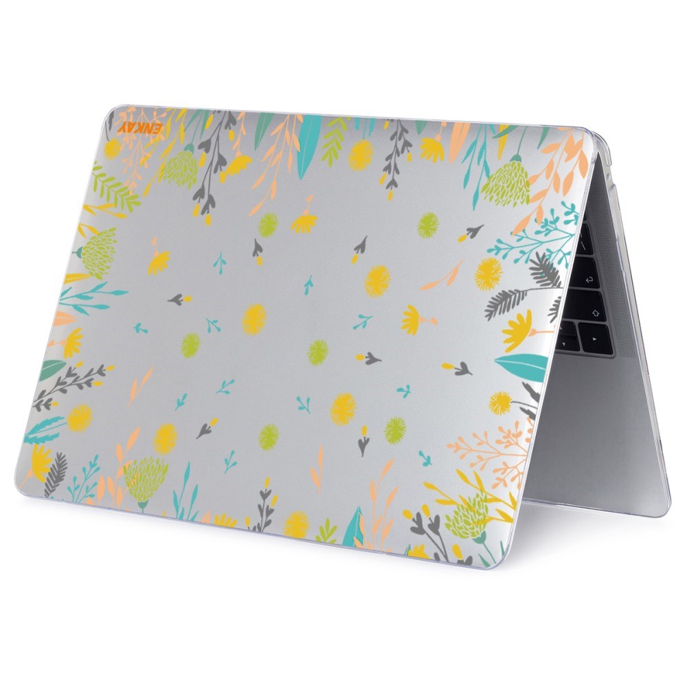 Macbook Air 13 M1 (2020) / Air 13 (2018-2020) ENKAY Hårdt Plastik Laptop Cover m. Motiv - Blomster