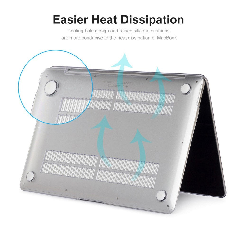 Macbook Air 13 M1 (2020) / Air 13 (2018-2020) ENKAY Hårdt Plastik Laptop Cover m. Motiv - Blomster