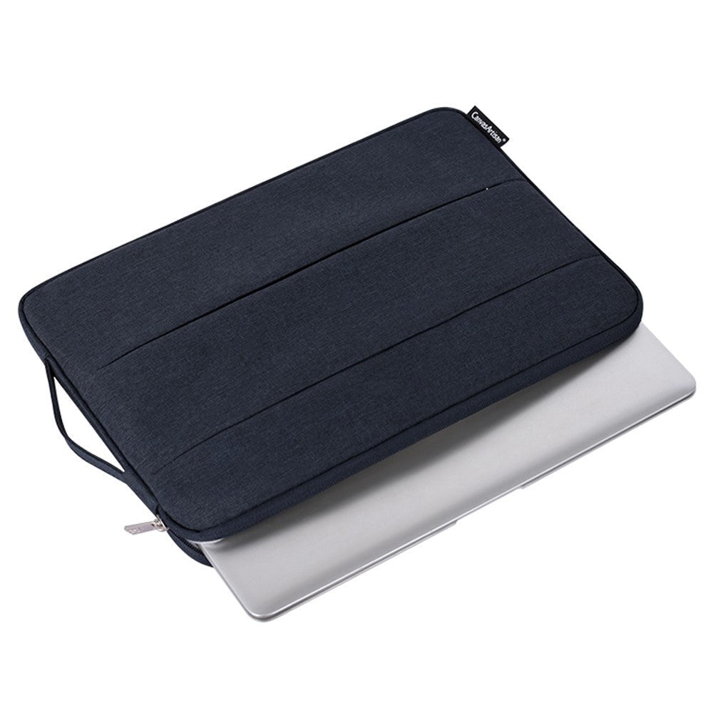 CanvasArtisan Tekstil Sleeve m. Håndtag Til Laptop 15" - (39 x 28 x 2 cm) - Sort