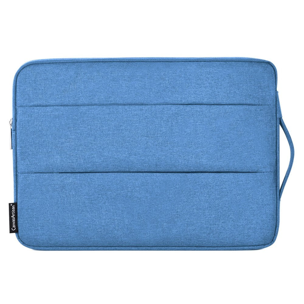 CanvasArtisan Tekstil Sleeve m. Håndtag Til Laptop 15" - (39 x 28 x 2 cm) - Blå