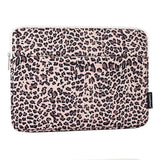 CanvasArtisan Stof Sleeve m. Leopard Motiv Til Bærbar PC / Macbook 15" - (39 x 28 x 2 cm) - Gul Leopard