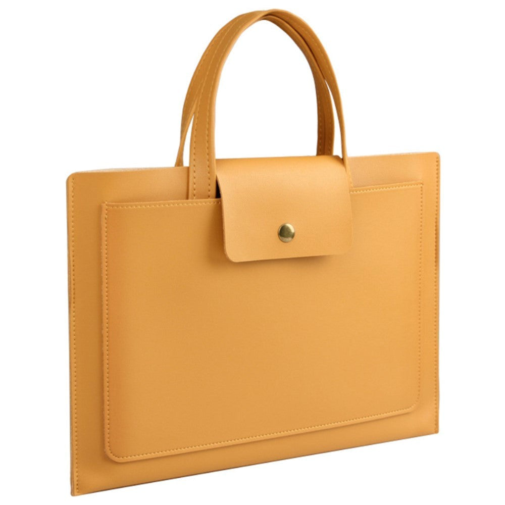 15-16" Macbook / Laptop Taske m. 2 Rum (40 x 28 cm) - Brun