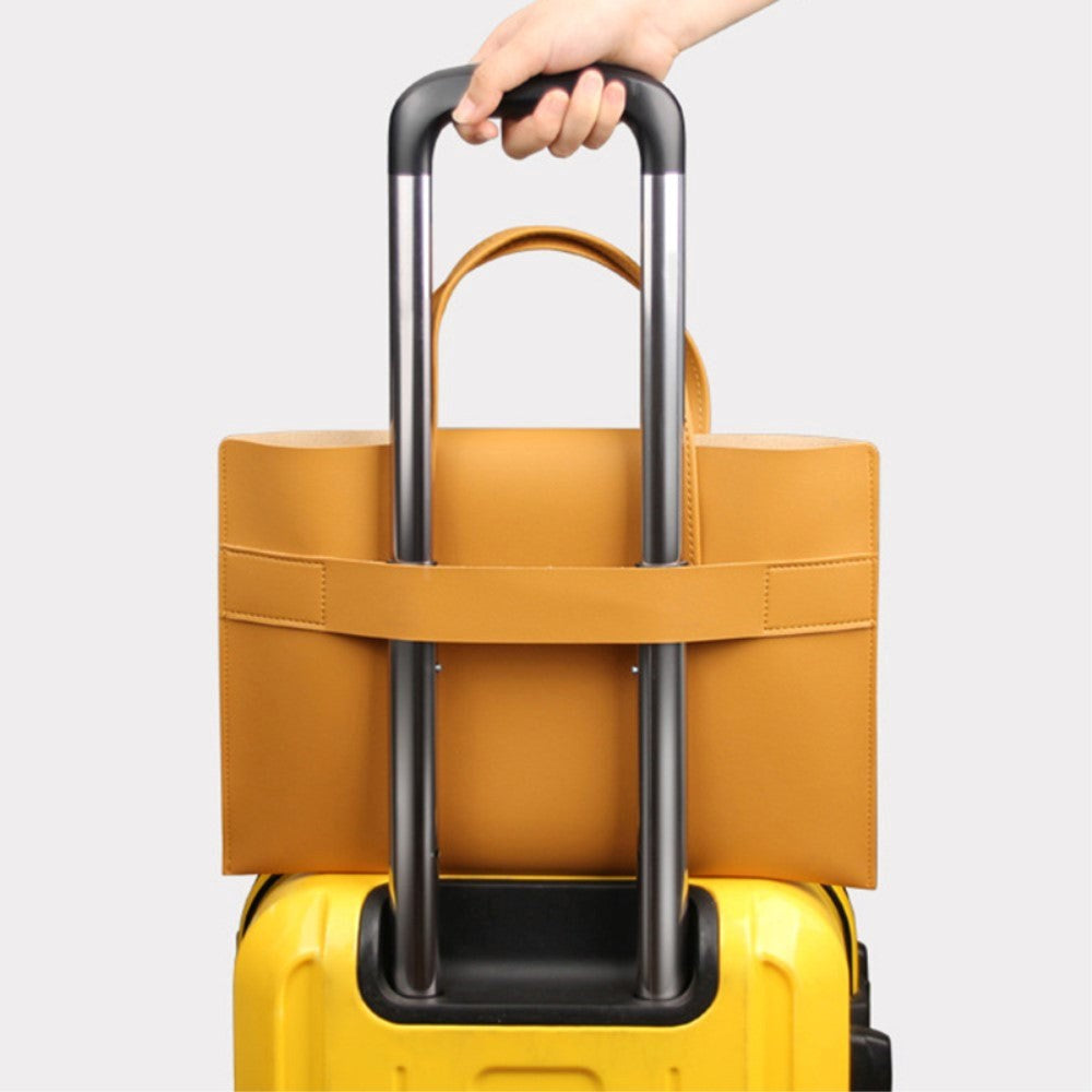 15-16" Macbook / Laptop Taske m. 2 Rum (40 x 28 cm) - Brun