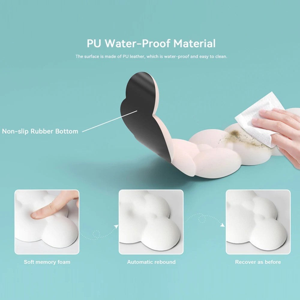 Håndledsstøtte til Keyboard m. Sky Design - Hvid