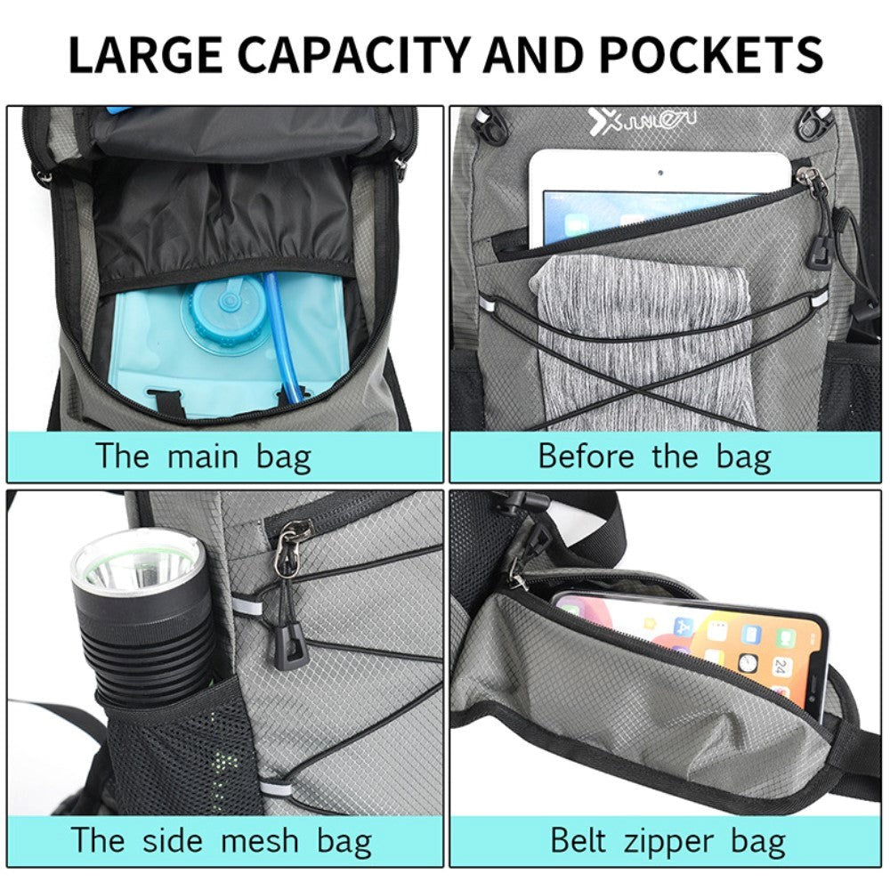 JUNLETU Åndbar Sportsrygsæk - Grå