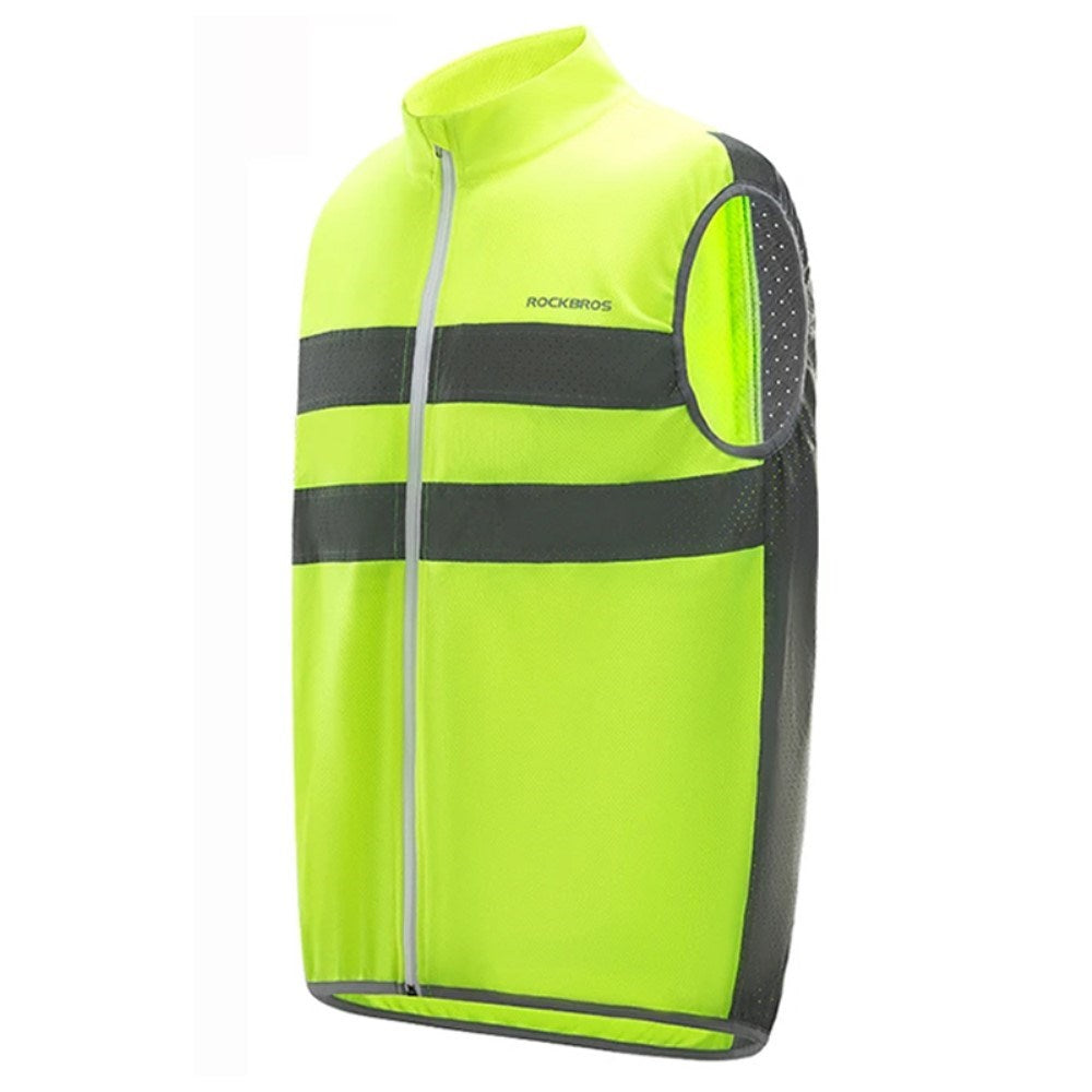Sikkerhedsvest m. Reflekser - Størrelse M - Gul