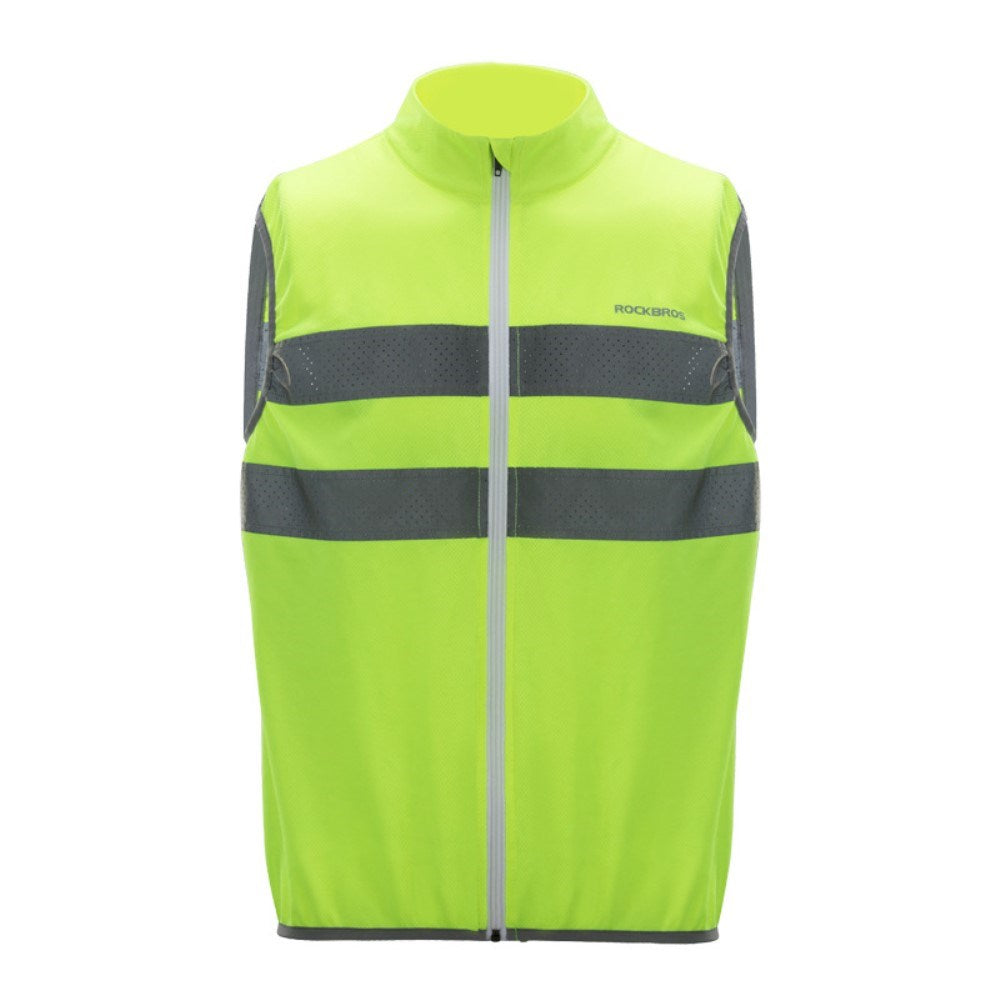 Sikkerhedsvest m. Reflekser - Størrelse M - Gul