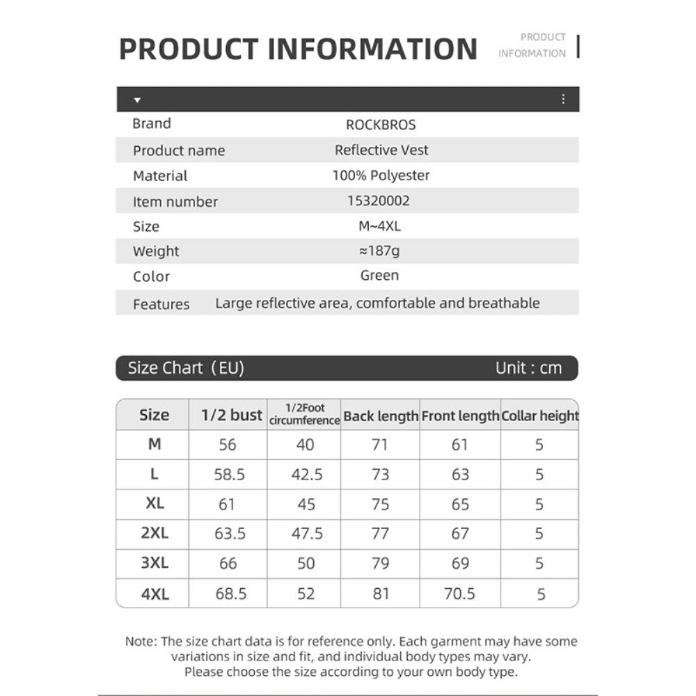 Sikkerhedsvest m. Reflekser - Størrelse XL - Gul