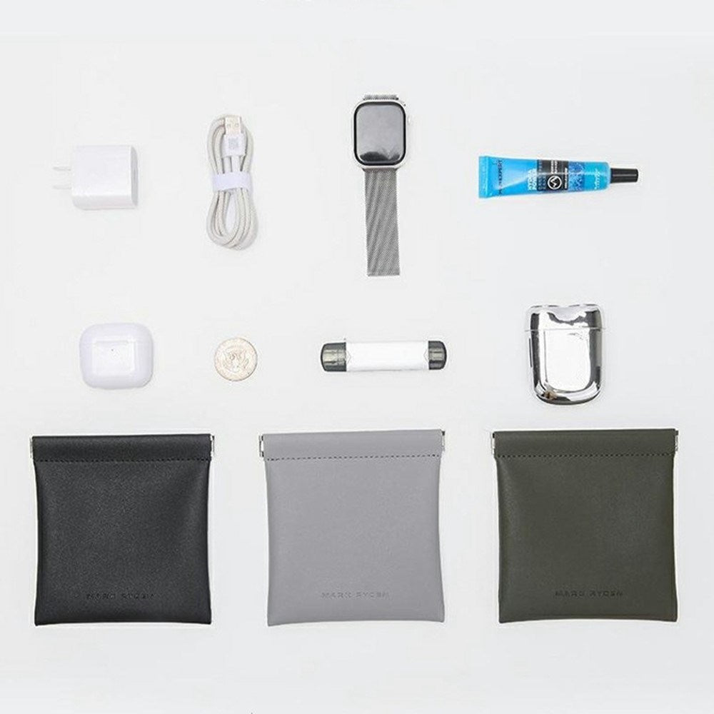 Lille Vandafvisende Opbevaringstaske - 13 x 12cm - Sort