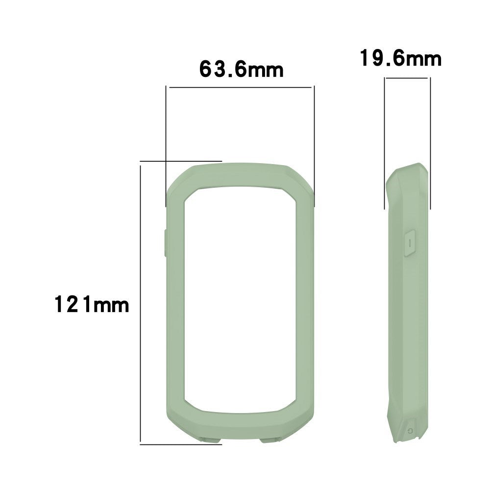 EIDERWOOD Garmin Edge 1050 Blødt Silikone Cykel Computer Cover - Lysegrøn